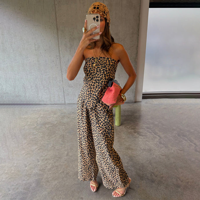 Person wearing leopard print trousers by Never Fully Dressed, filtered for the Deep Autumn, Warm Autumn, Warm Spring, and Clear Spring colour seasons by Shop My Palette.