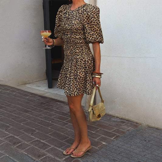 Leopard Mini Nara Dress