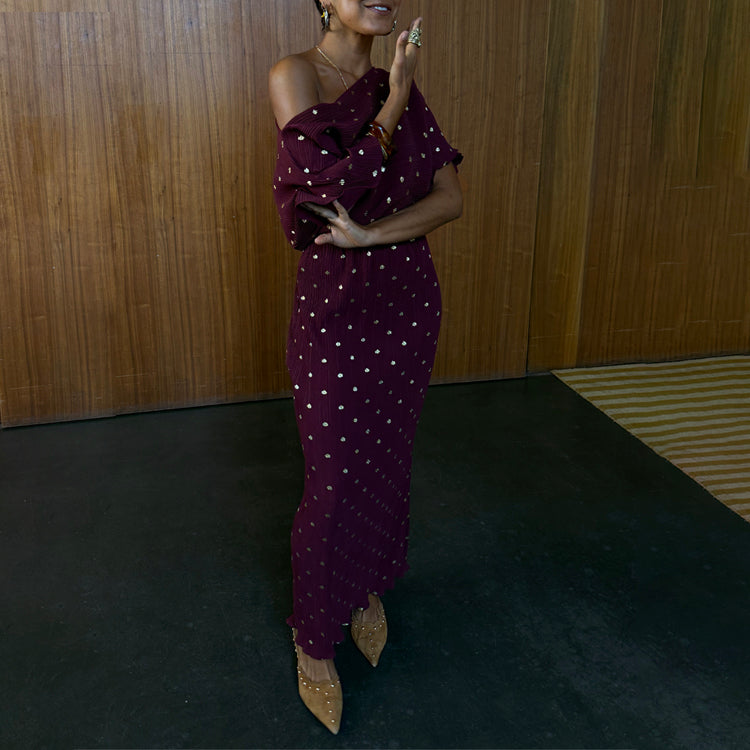 Burgundy Tilly Dress