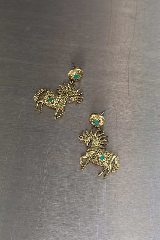 Deloris Horse Earrings
