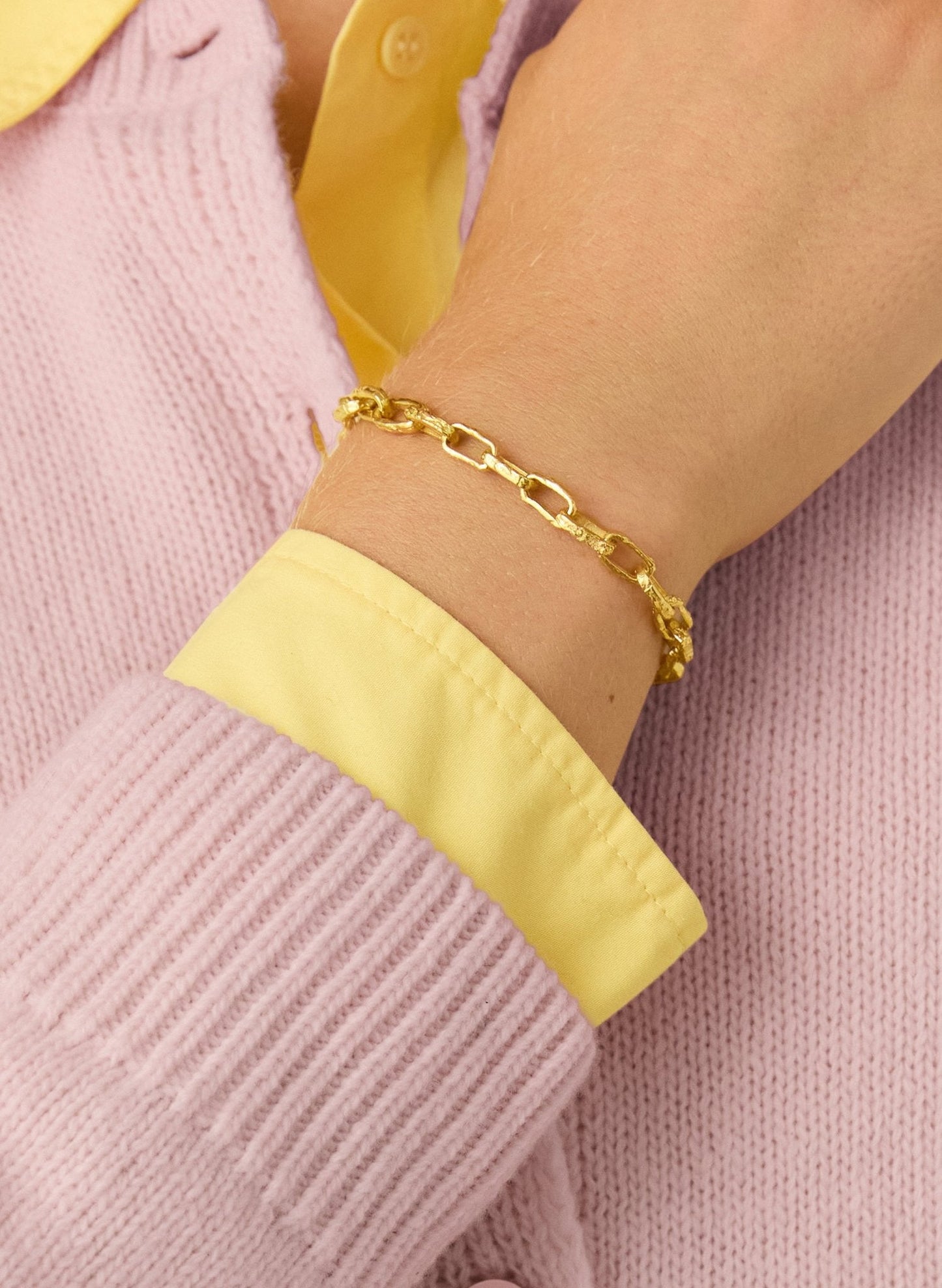 Oona Chain Bracelet - One Size / Gold
