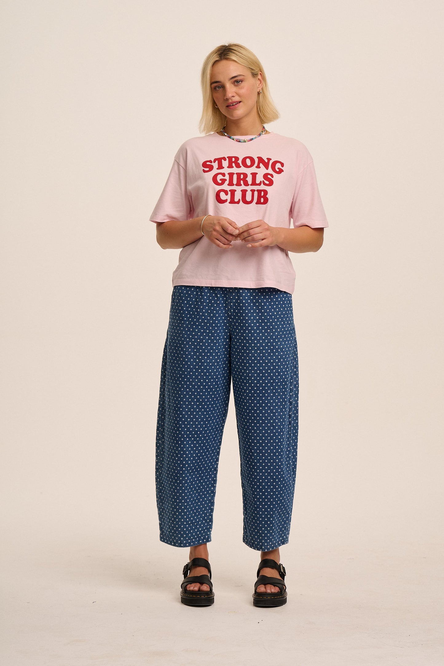 Ottie Dotty Denim Trousers
