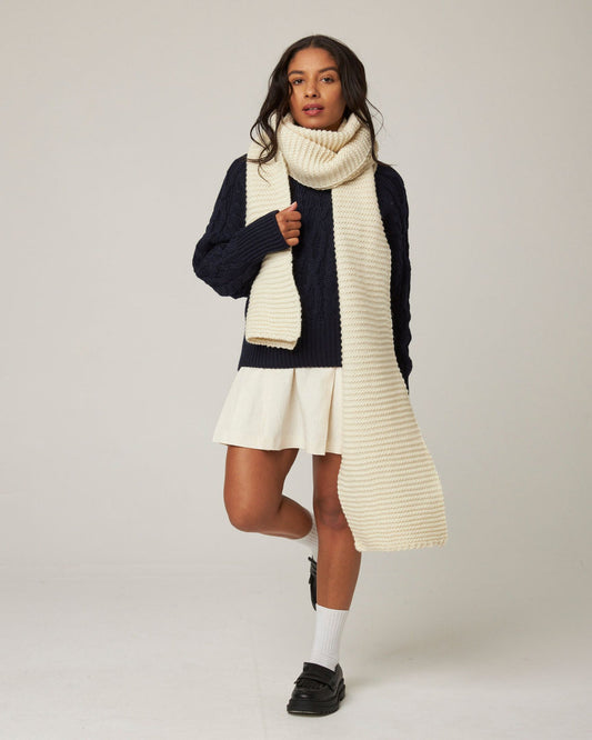 Oversized Scarf - Ecru