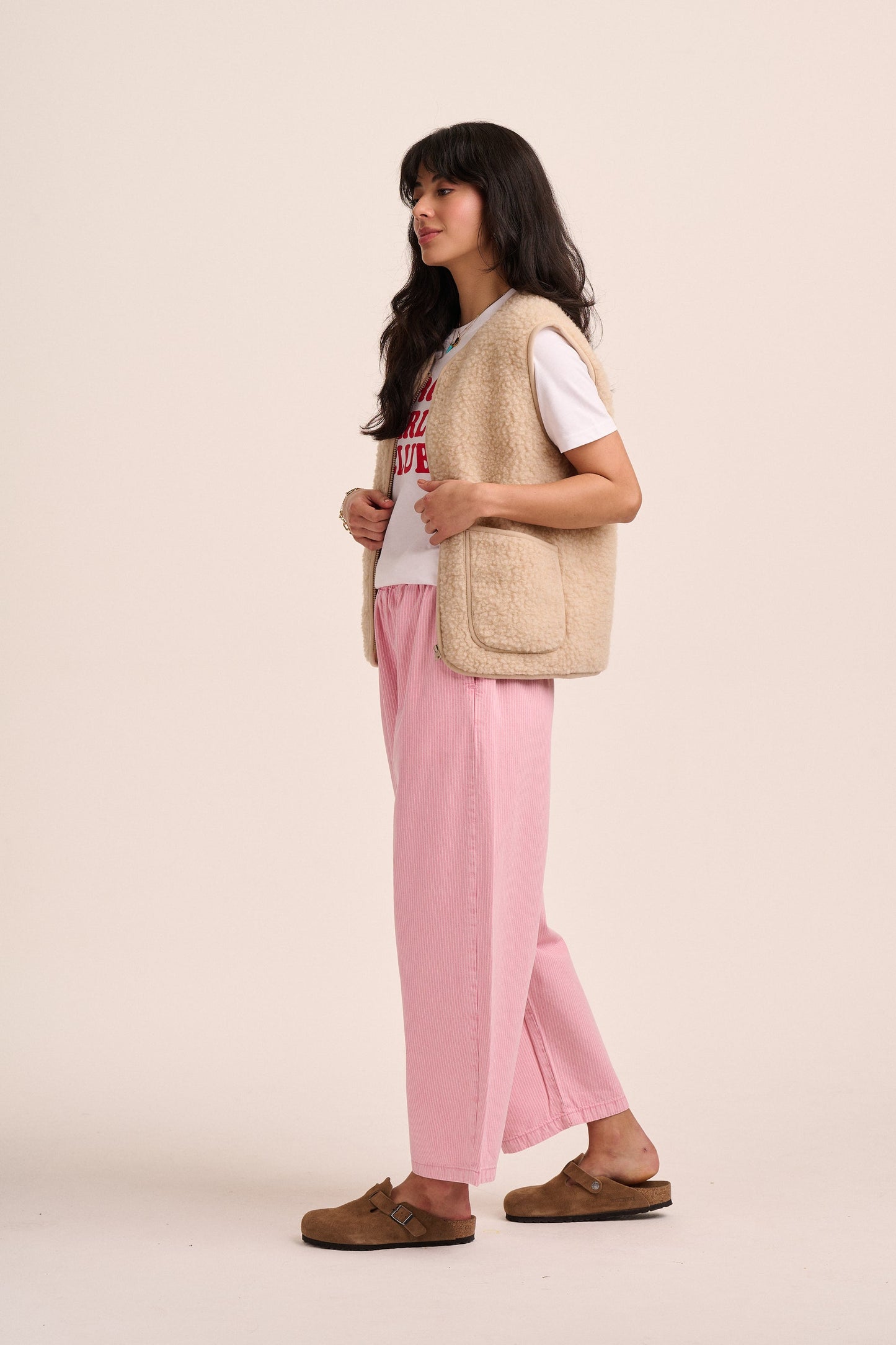 Ottie Trousers - Pink Stripe
