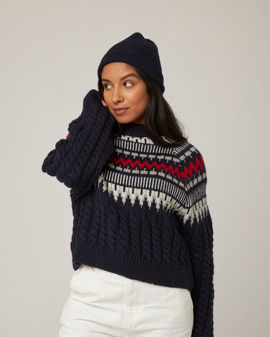 Porter Ribbed Beanie - Navy