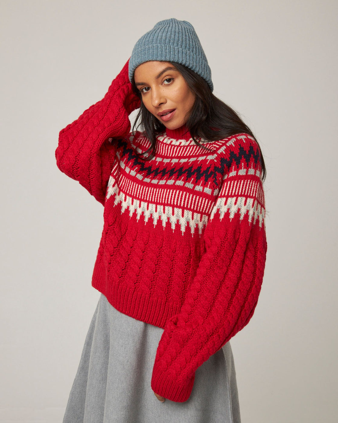 Porter Ribbed Beanie - Seafoam