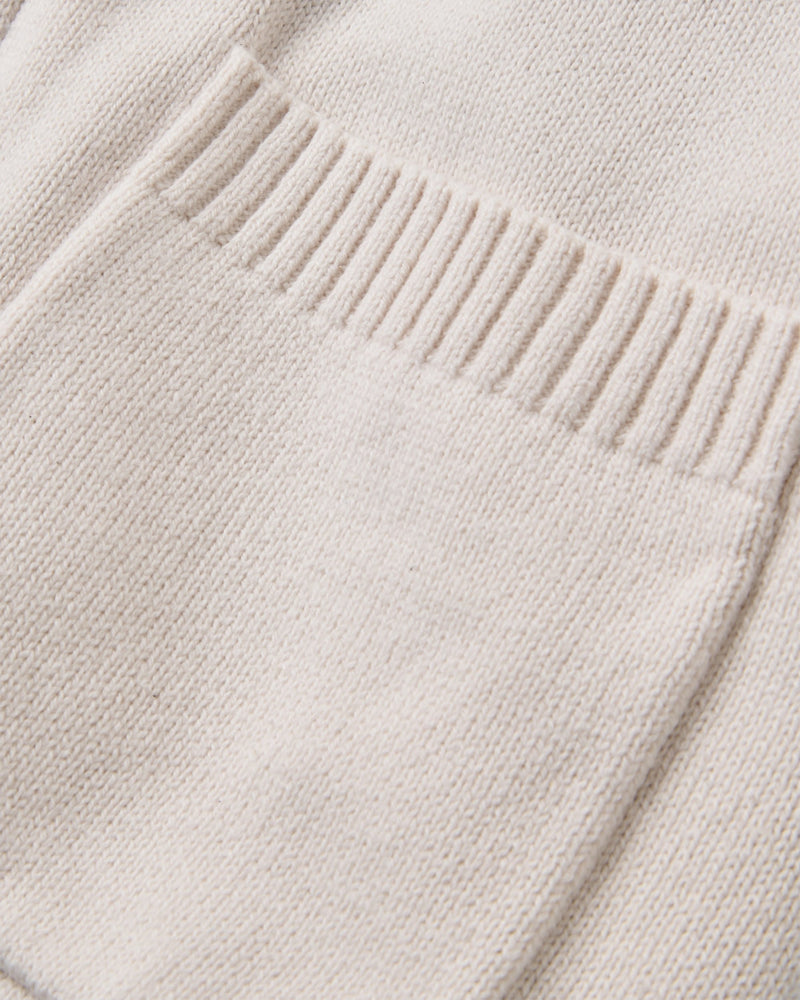 Penida Full-Zip Knitted Jacket - White Sand