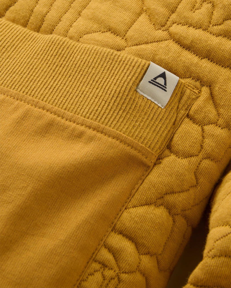 Seagrass Quilted Cardigan - Dusty Ochre