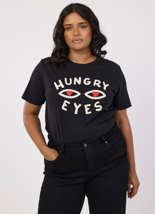 Ravenous Hungry EyesGraphic Tee  - Sustainable Organic Cotton (Black)