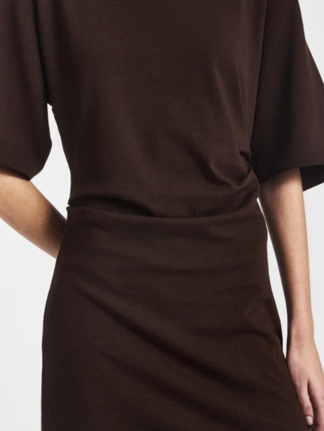 Raya T-Shirt Dress in Bitter Chocolate