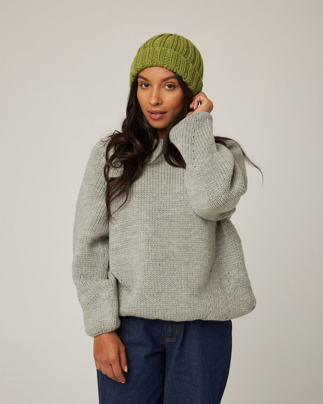 Milliner Ribbed Beanie - Campo Green