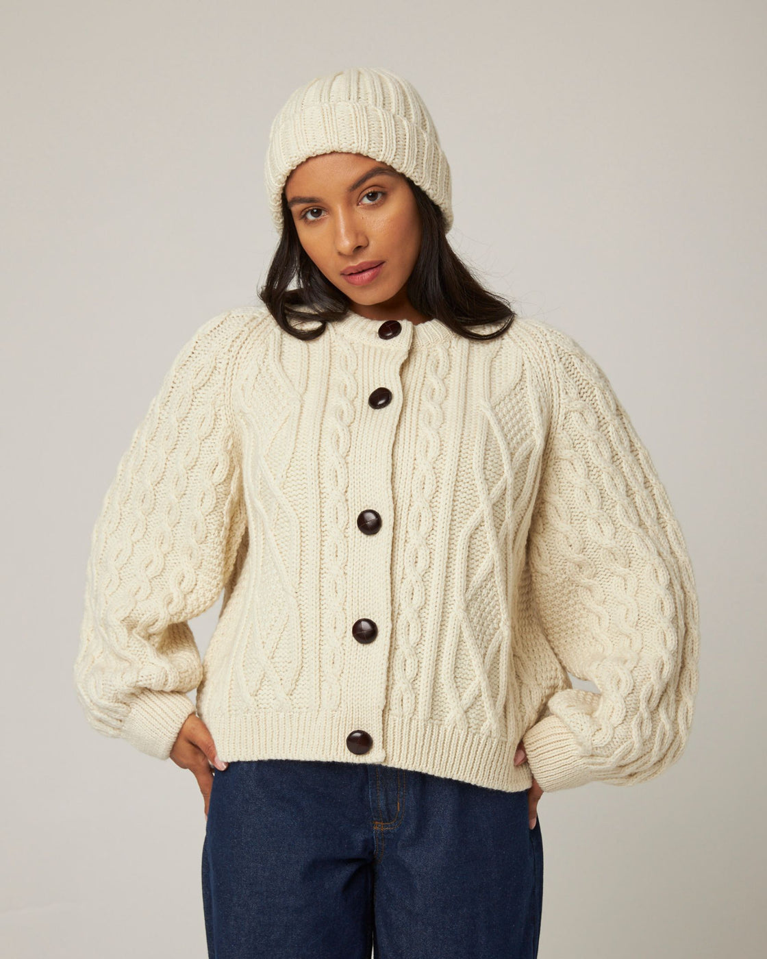 Milliner Ribbed Beanie - Ecru