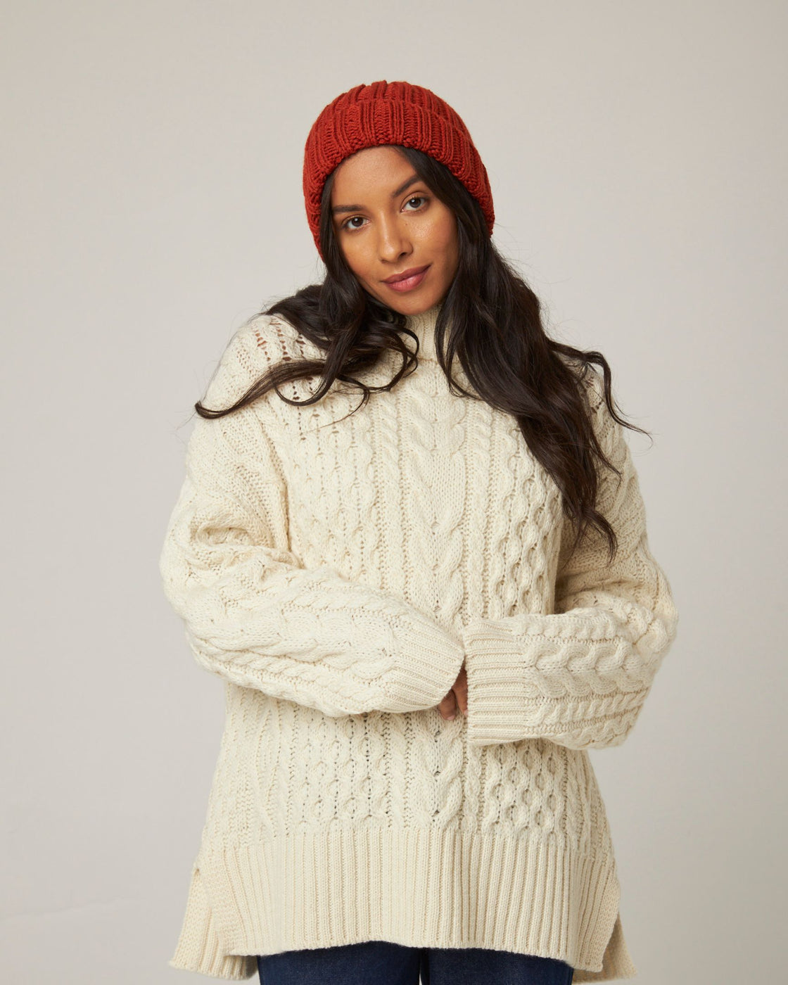 Milliner Ribbed Beanie - Orange