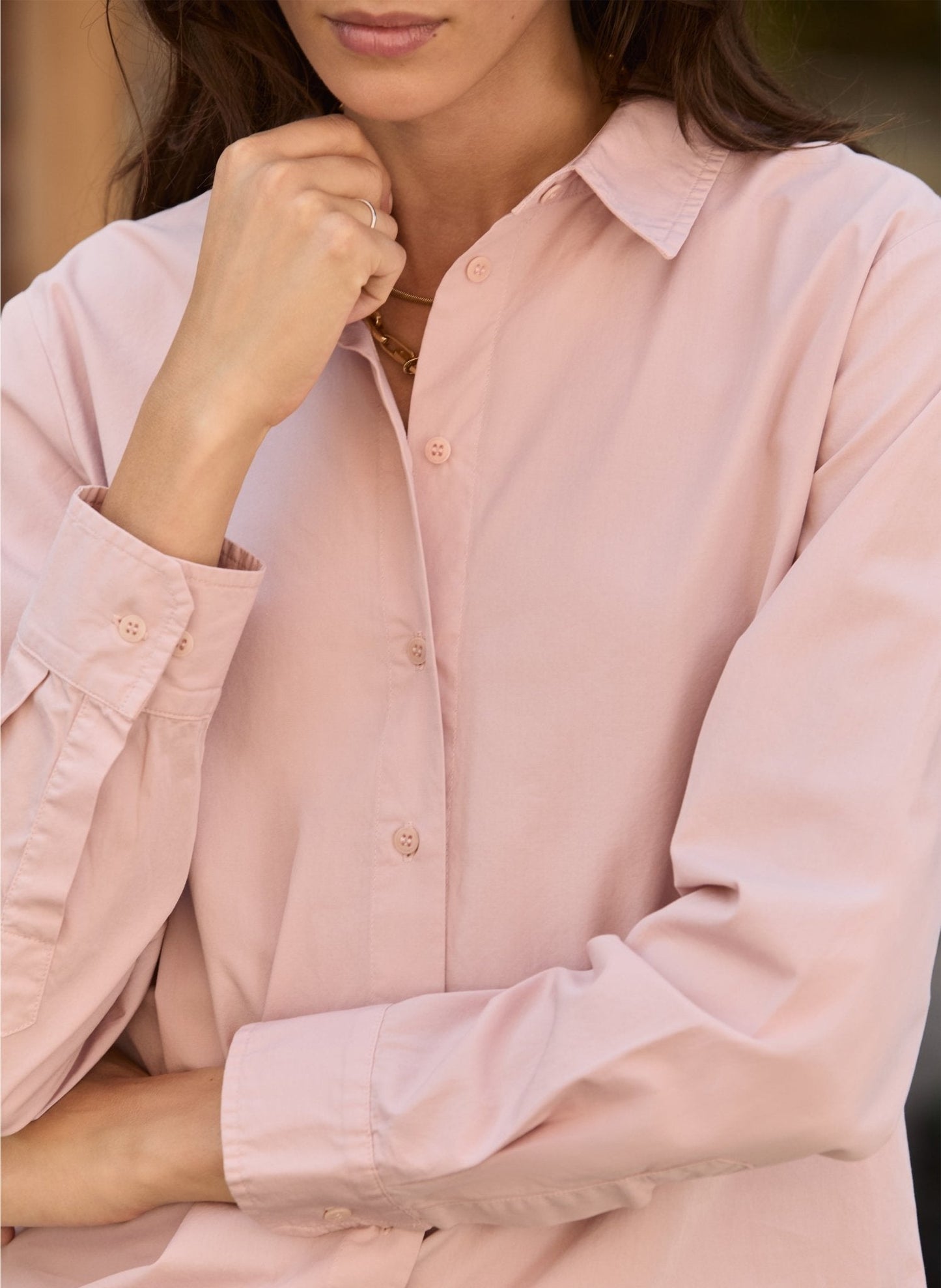 Riemke Organic Cotton Shirt / Dusty Pink