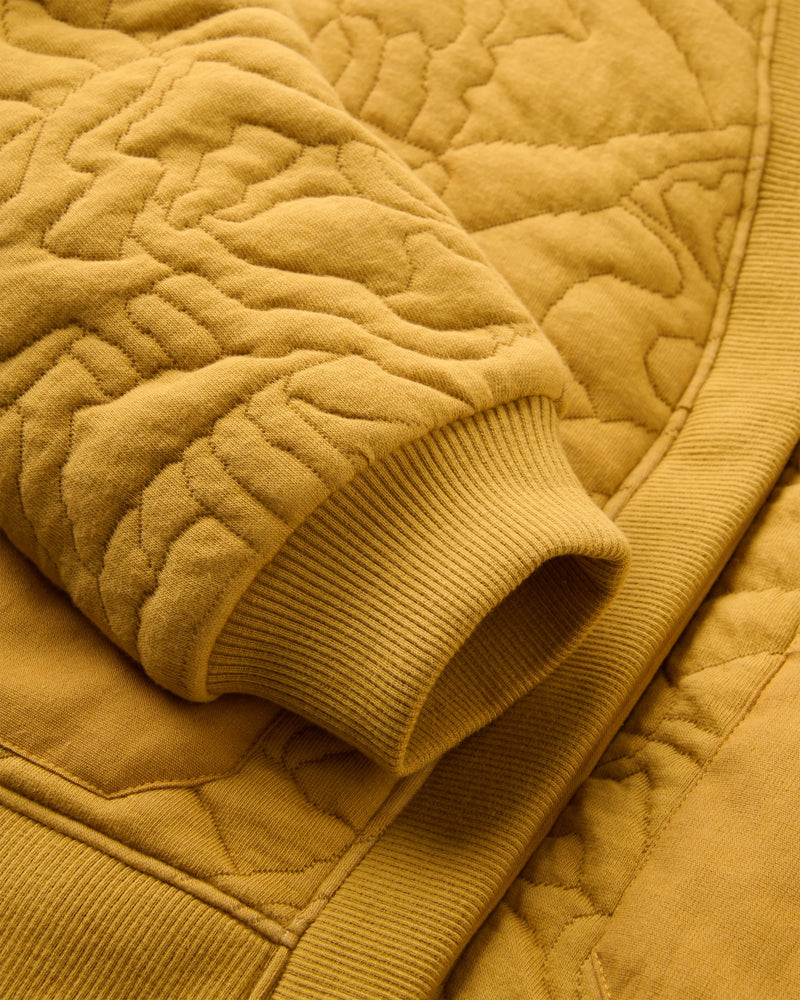 Seagrass Quilted Cardigan - Dusty Ochre