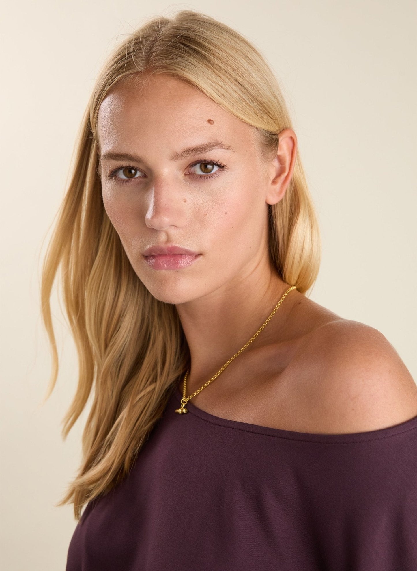 Sarah Jersey Midi Dress / Plum