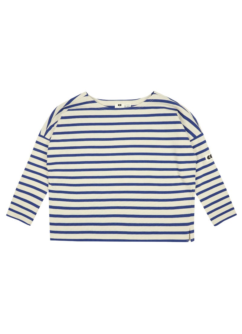 Community Clothing X Joanie - Seberg Monochrome Breton Stripe Top - Black