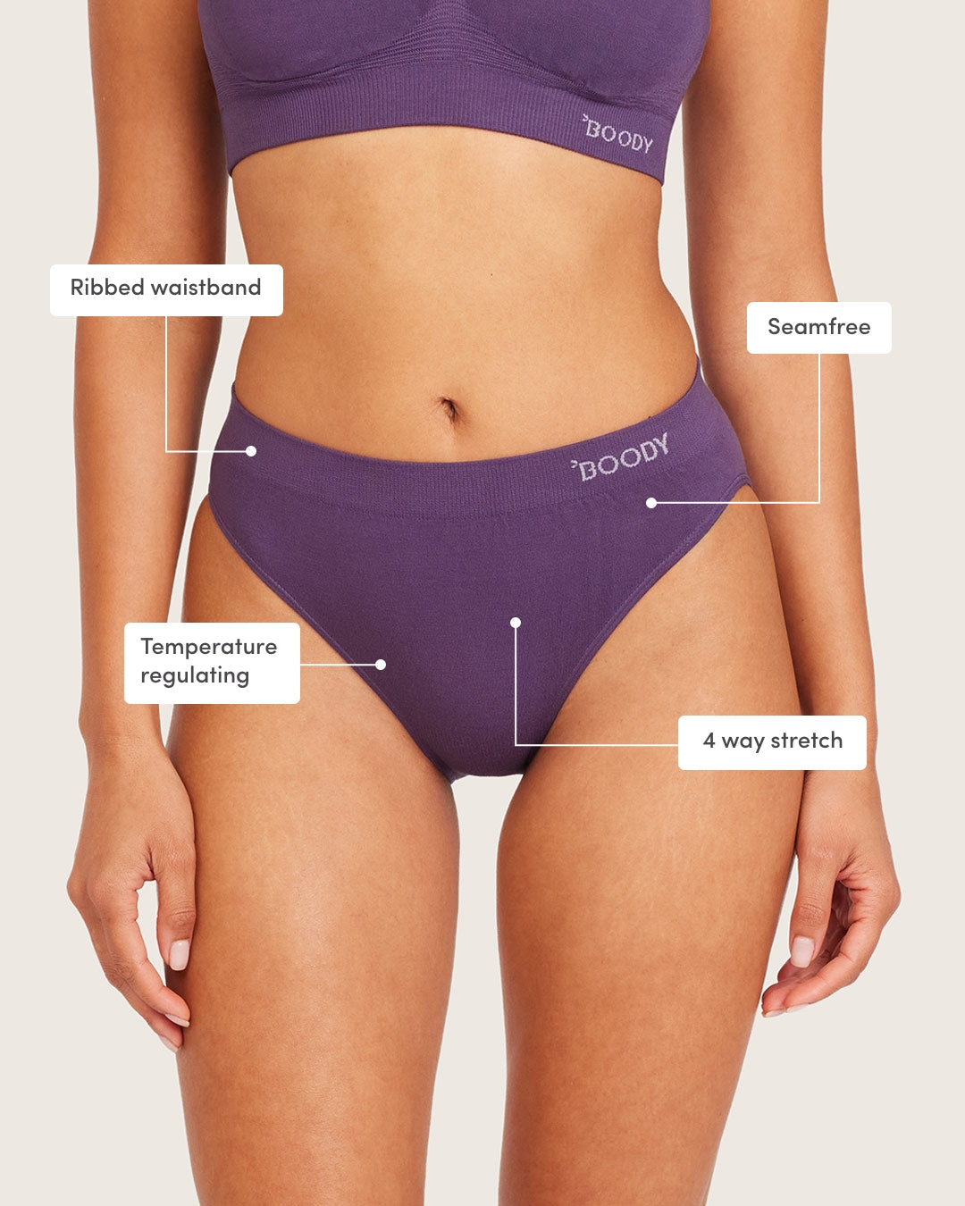 Bamboo Classic Bikini - Amethyst
