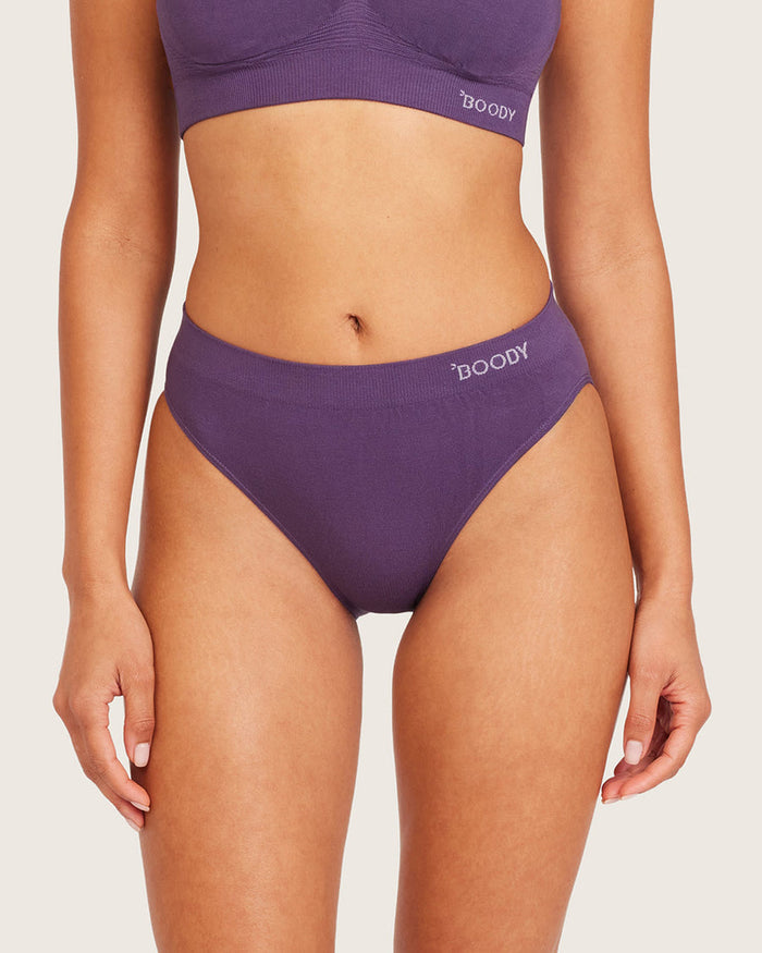 Purple bamboo briefs.