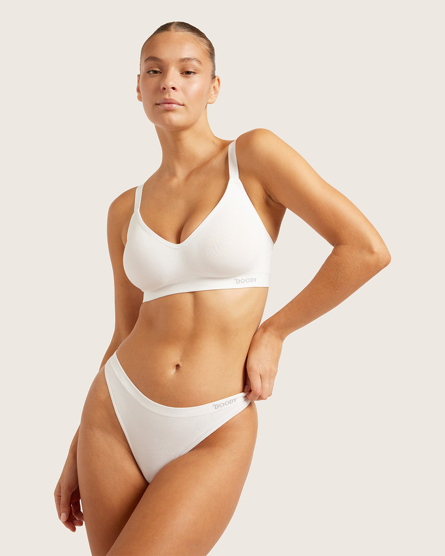 Bamboo G-String - White