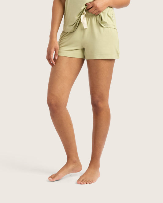 Bamboo Jersey Sleep Shorts - Sage