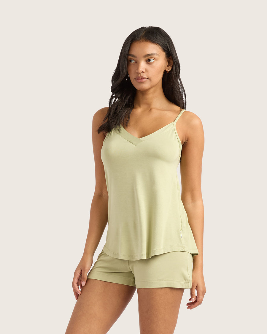 Bamboo Jersey Sleep Cami - Sage