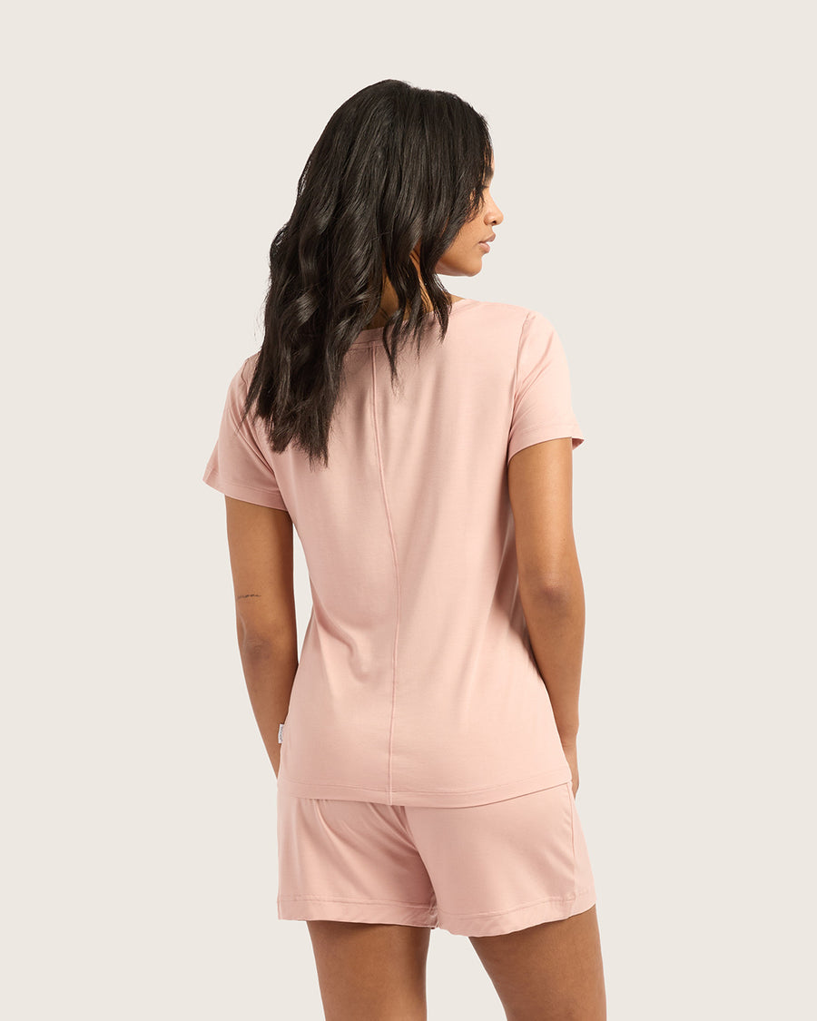 Bamboo Sleep Tee - Dusty Pink