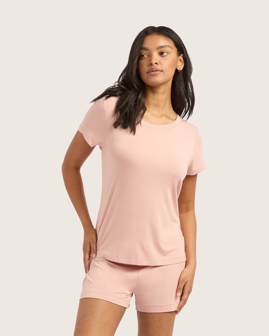 Bamboo Sleep Tee - Dusty Pink