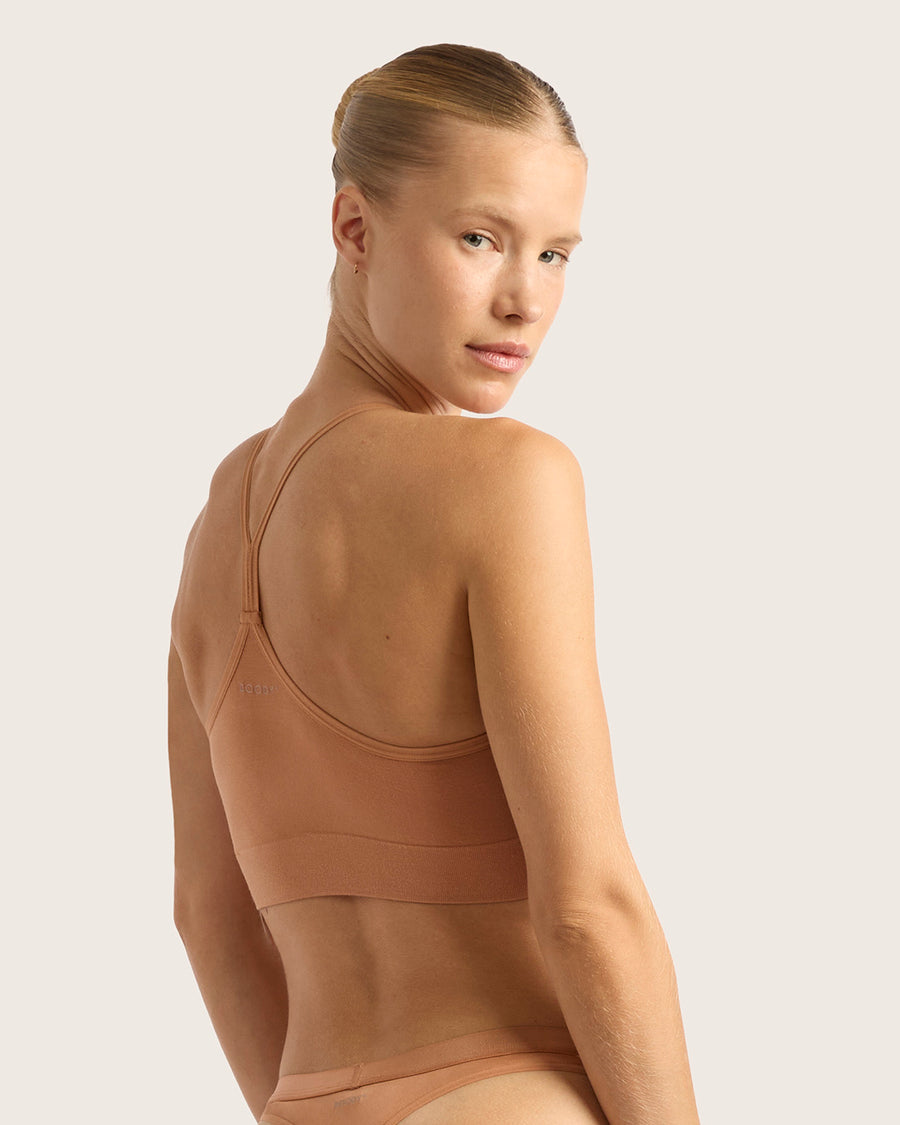 Racerback Bamboo Bralette - Dune
