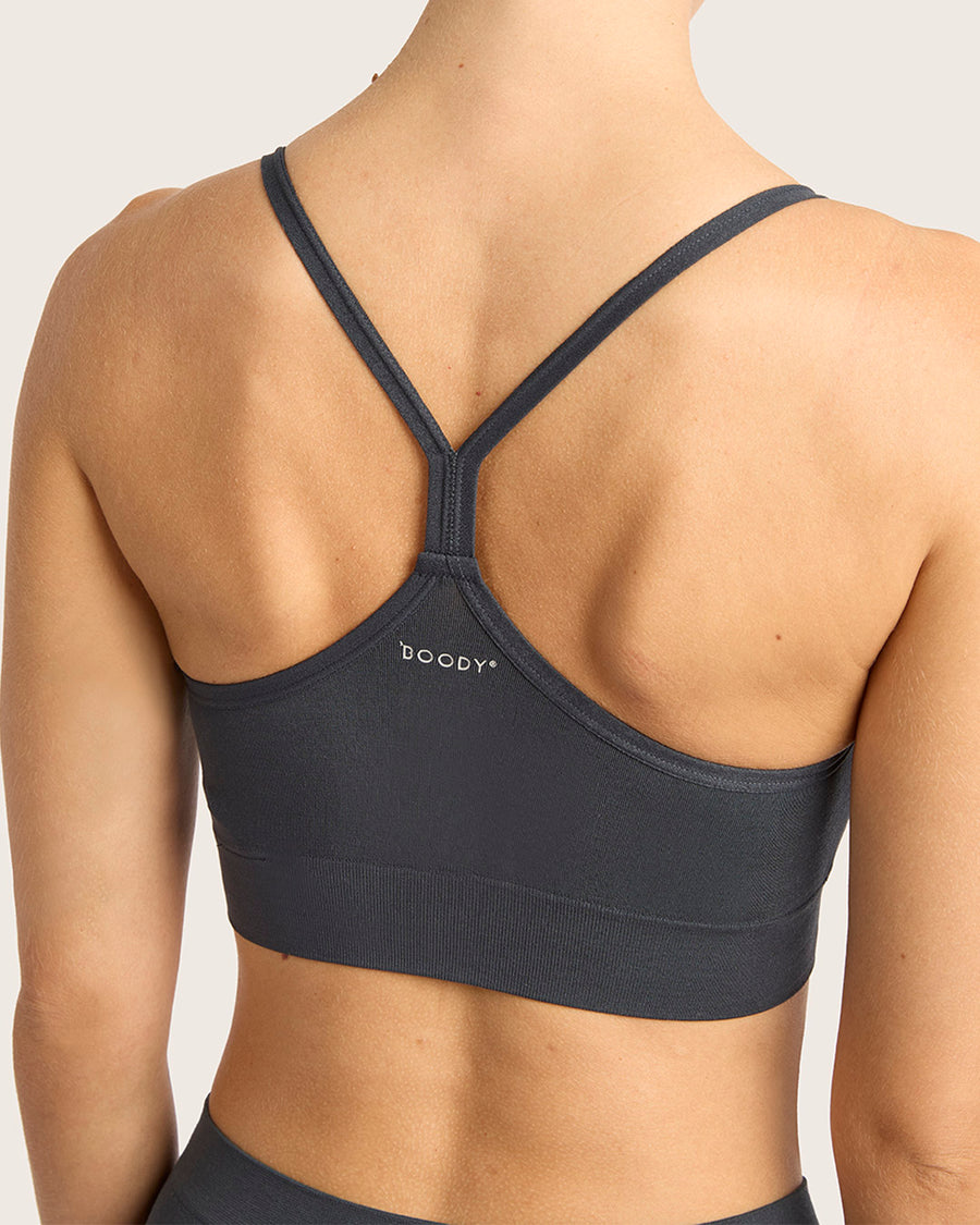 Racerback Bamboo Bralette - Storm