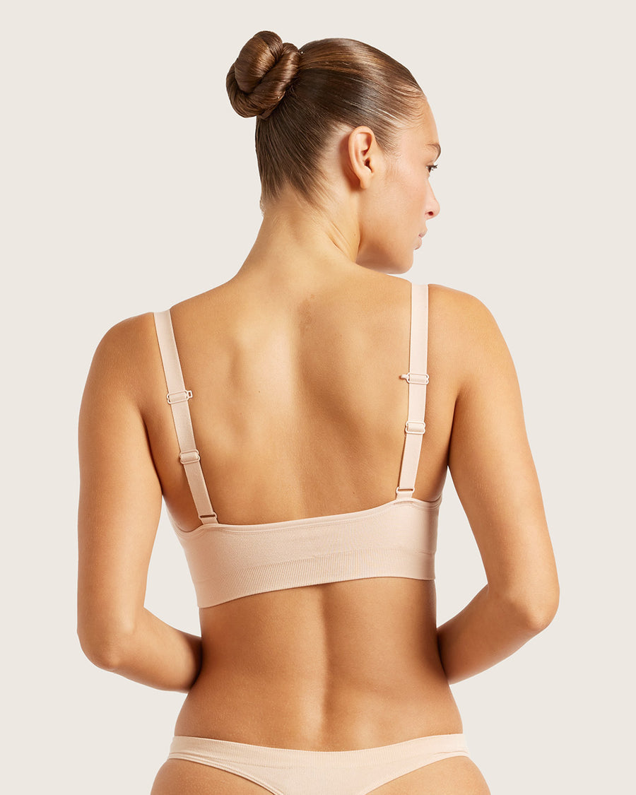 Wireless Full Bust Bamboo T-shirt Bra - Shell