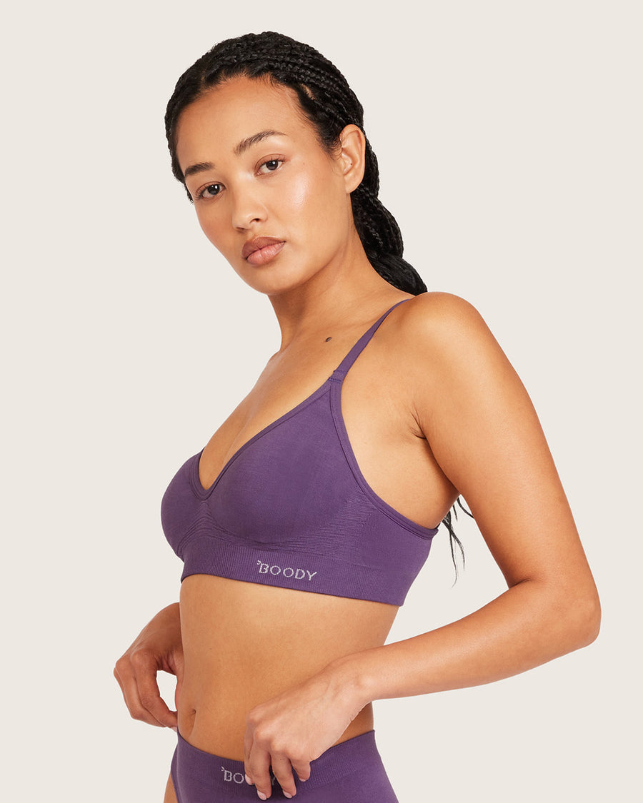 Bamboo Wireless T-Shirt Bra - Amethyst