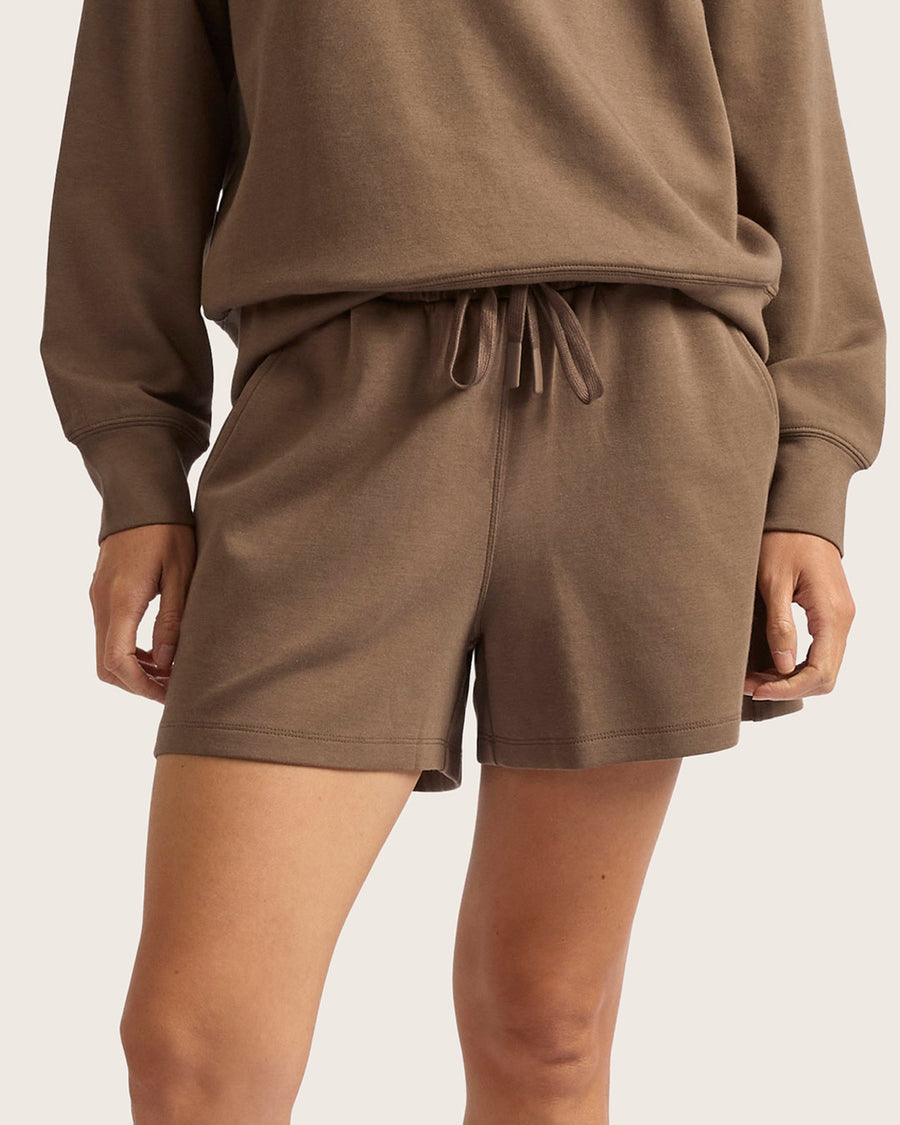 Women's Bamboo Sweat Joggers 3" - Oyster
