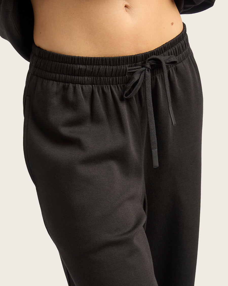 Women's Bamboo Straight Leg Joggers - Black