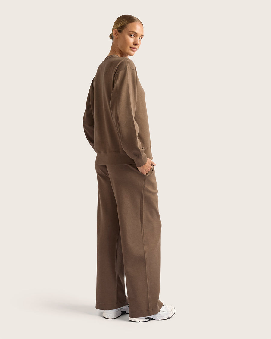 Women's Bamboo Straight Leg Joggers - Oyster
