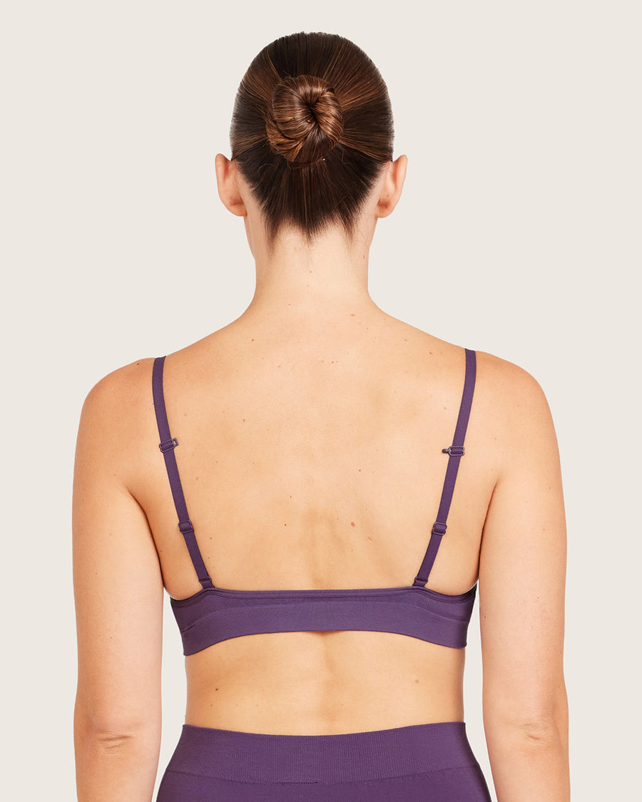 Bamboo Wireless T-Shirt Bralette - Amethyst