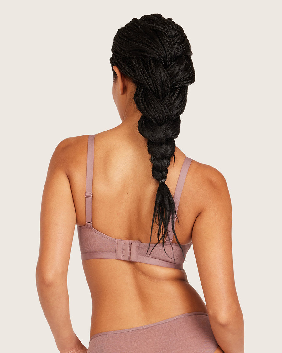 Bamboo FreeMesh Crop Bralette - Mauve