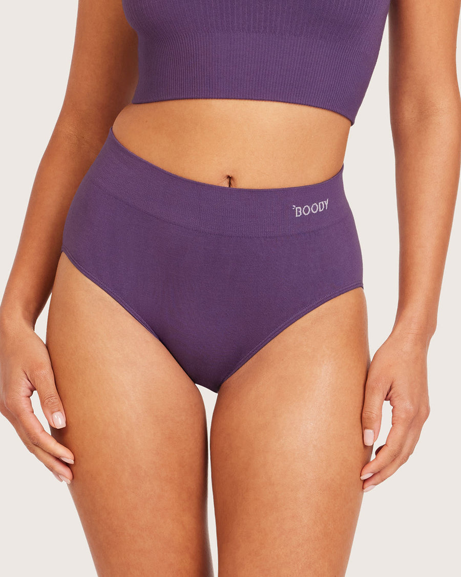 Purple bamboo briefs.