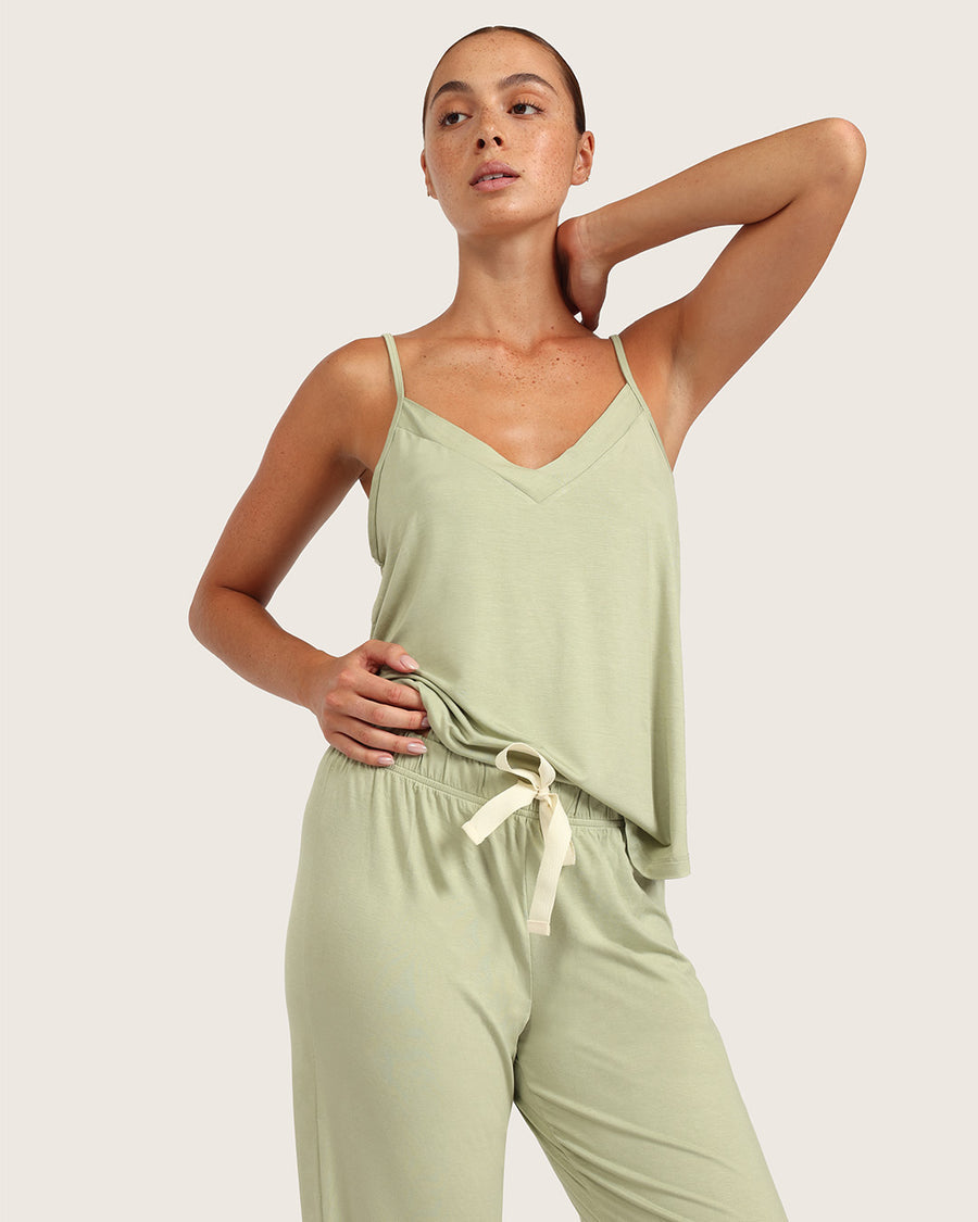 Bamboo Jersey Sleep Pants - Sage