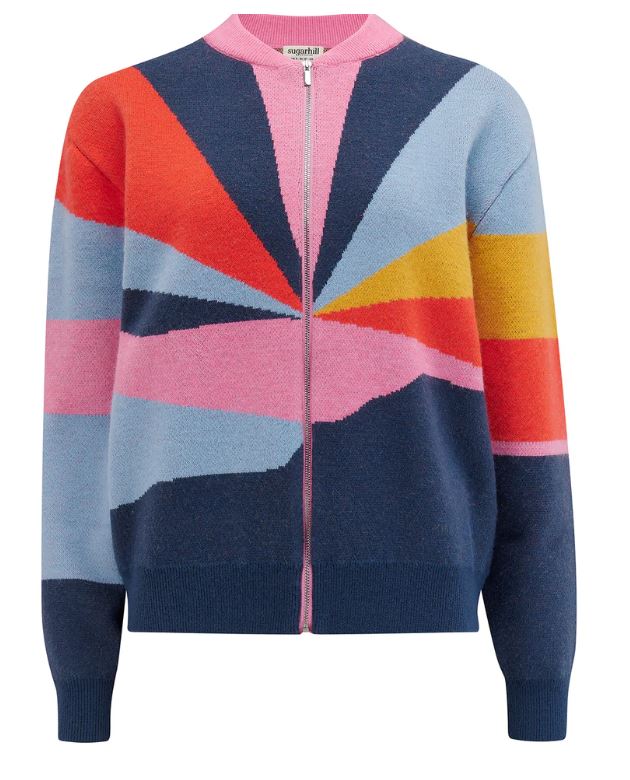 Solana Knitted Bomber Jacket - Sunrays