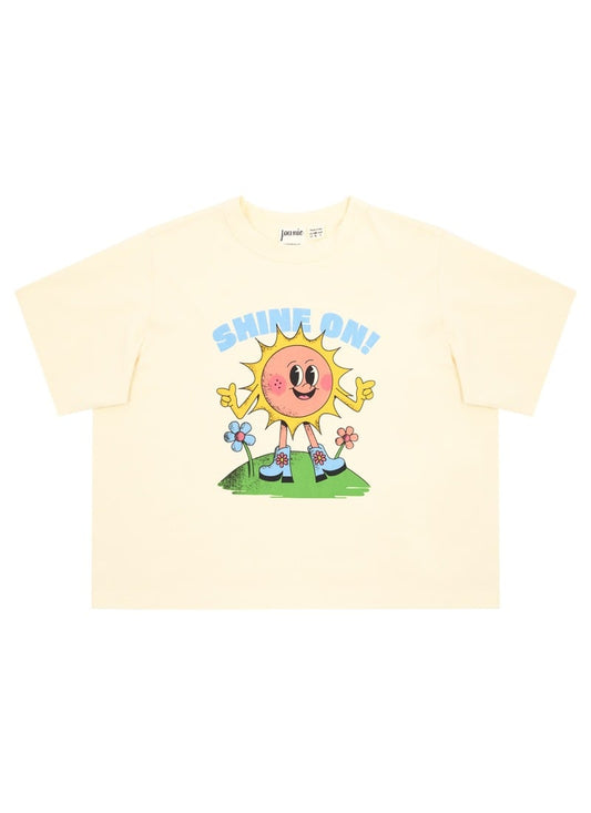 Sonny Shine On Boxy Fit Graphic Tee - Sustainable Organic Cotton (Cream)