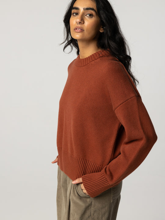 Women's Leven Knit Jumper - Red Oxide