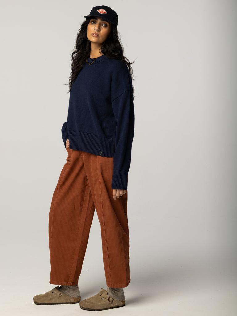 Women's Leven Knit Jumper - Navy