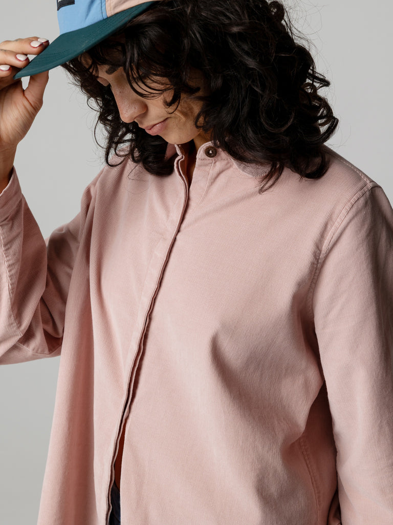 Women's Newlyn Lightweight Cord Shirt - Rock Salt