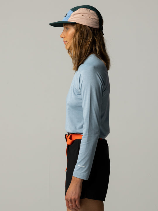 Women's Solar UPF Long Sleeve T-Shirt - Dusty Blue Marl