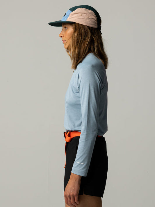 Solar UPF Long Sleeve T-Shirt - Dusty Blue Marl