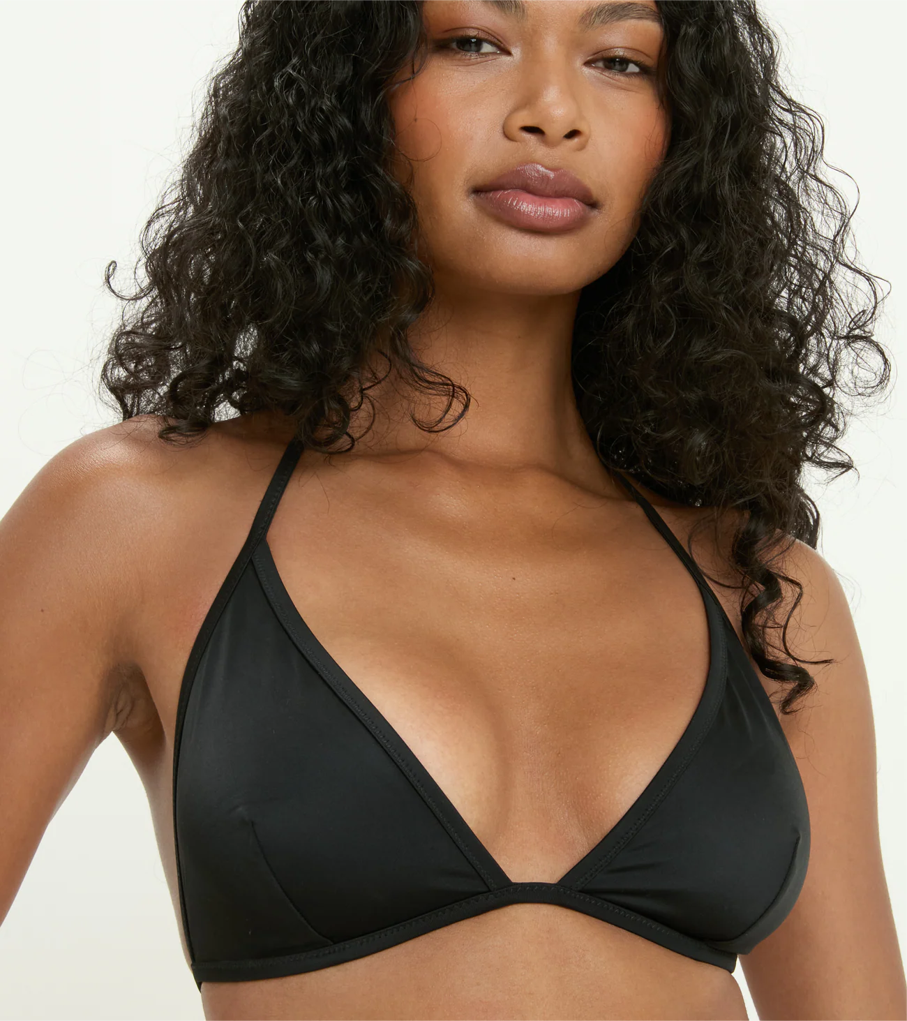 Swimwear Triangle Top, Black