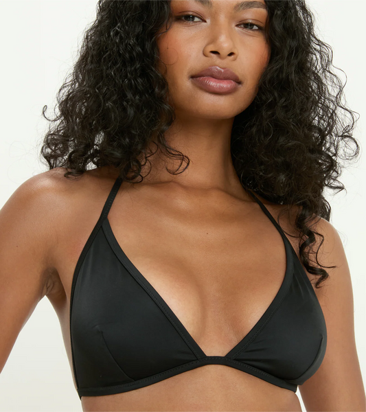 Swimwear Triangle Top, Black