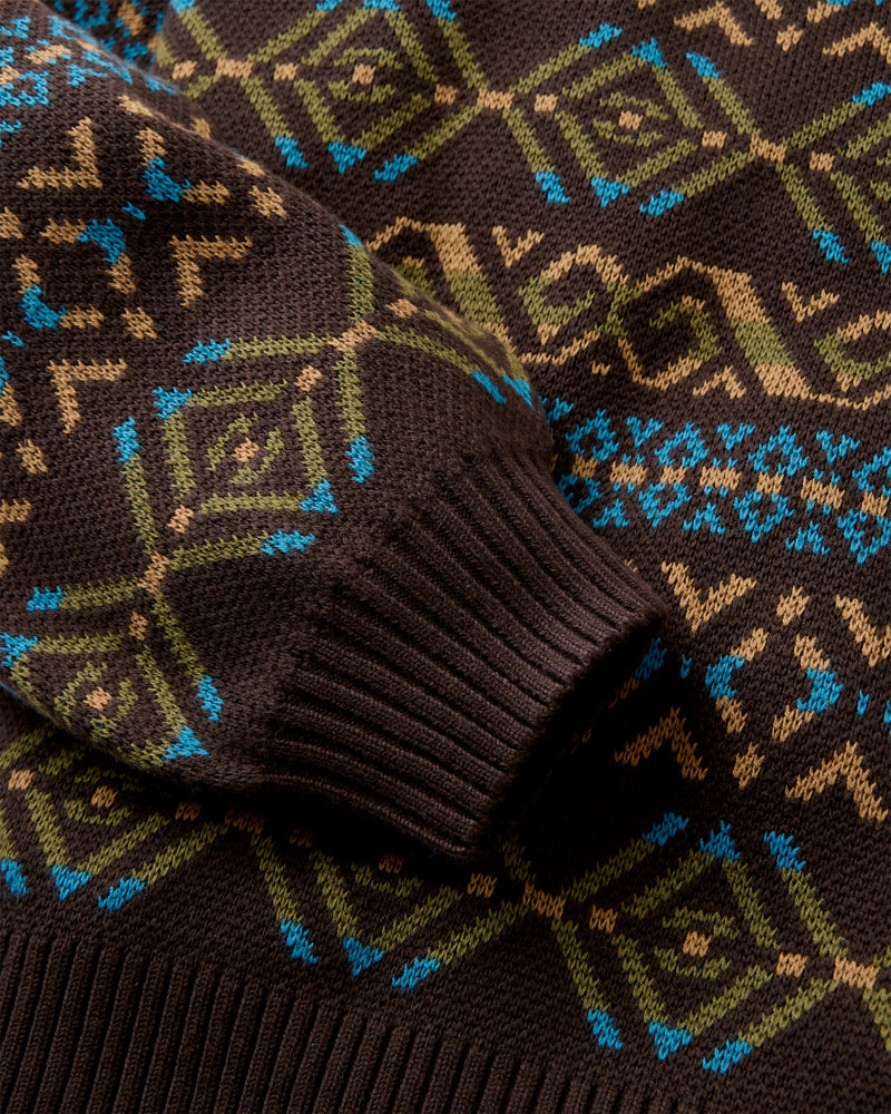 Moonbeam Relaxed Fit Knitted Jumper - Espresso