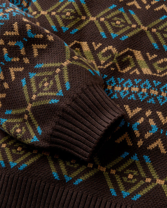 Moonbeam Relaxed Fit Knitted Jumper - Espresso
